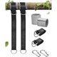 thumbnail image 1 of Bluefire swing strap, 316 cm extra long hammock tree strap with 2 heavy duty safety locks and D-rings, perfect for hammocks with straps, 1 of 5