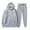Grey, variant on Trapstar Hoodies for Women Sets Long Sleeve Graphic Sweatshirts Loose Trapstar Street Hip-hop Pullover Sweatshirts+Sweatpants Women Set of 2 Classic Sweatshirts(Gray, L)