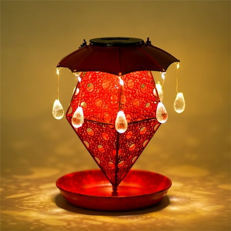 

Clearance! SDJMa Solar Bird Feeder Light Decorations for Outside Retro Nostalgic Outdoor Lanterns Wall Light Fence Lighting Iron Art Hollow Umbrella Lamp Garden Decoration Lamp