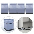 thumbnail image 1 of Elevadores cuadrados 4 piezas Elevación de sillas Bloques elevadores de muebles Pies para muebles de oficina en hogar uversales Almacenamient gris yotijar Extensores de patas de cama, 1 of 8