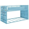 thumbnail image 1 of ACME Lit Superposé Style Conteneur Cargo en Métal Simple sur Simple Bleu Aqua, 1 of 4