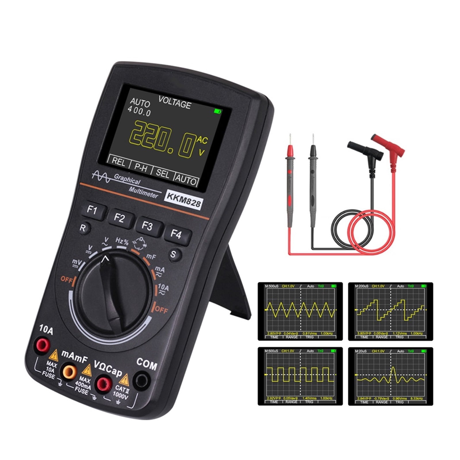 Intelligent Graphical Digital Oscilloscope Multimeter 2.4 Inches Color Screen 1MHz Bandwidth 2.5Msps Sampling Rate ,Professional Designed