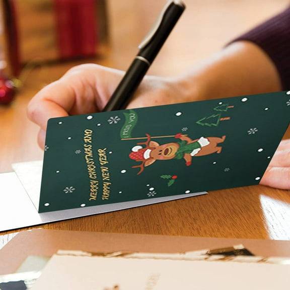 Giyblacko Christmas Cards Christmas Honeycomb Greeting Card Christmas Three-dimensional Blessing Holiday Card