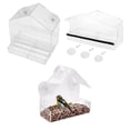 thumbnail image 4 of Billuyoard Ningún alimentador de pájaros de acrílico requerido asamblea para los comederos de pájaros de los pájaros del patio trasero para Suministros de alimentación y agua para mascotas, 4 of 6
