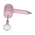 thumbnail image 4 of Batidora de mano eléctrica de larga duración, motor potente, varilla extraíble para huevos, rosa, inalámbrica, 2 varillas, 4 of 14