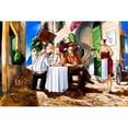 thumbnail image 3 of West, Ronald 14x11 Black Modern Framed Museum Art Print Titled - The Card Game, 3 of 5