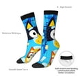 thumbnail image 4 of Silaia Bluey Print Adult Socks, Athletic Socks, Mens and Womens Crew Cushion Socks,Work Athletic Running Socks,Casual Breathable Socks, 4 of 6