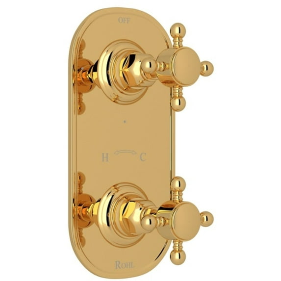 Rohl A4964xm Country Bath 5 Function Thermostatic Valve Trim Only - Brass