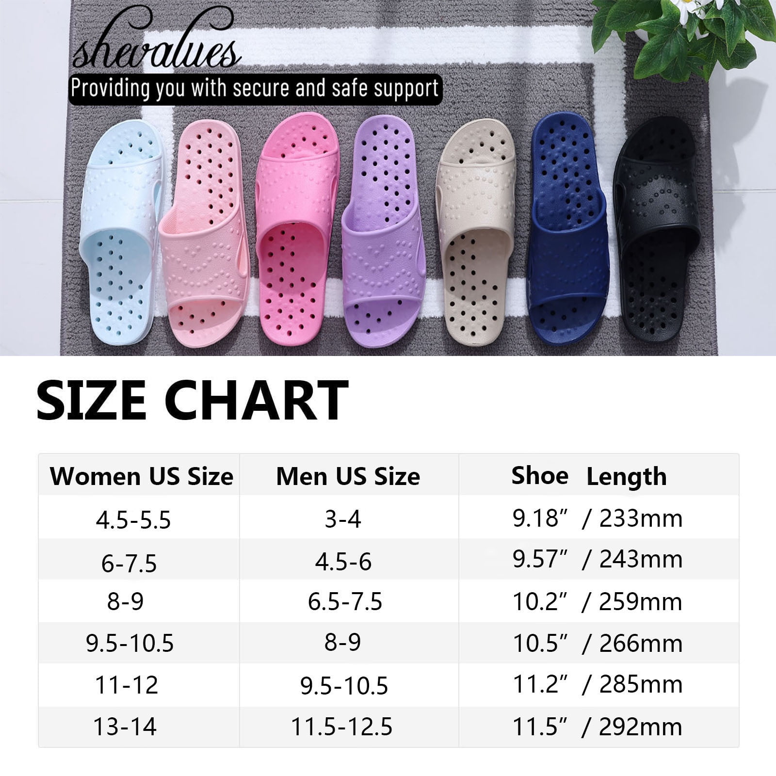 Litfun Zapatos de Ducha para Mujer Hombre, Zapatillas de Baño Antideslizantes de Secado Rápido, Sandalias de Ducha con Orificios de Drenaje, Rosa