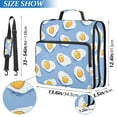 thumbnail image 2 of FORMRS Zipper Binder with Shoulder Strap 2-inch Ring 500 Sheet Capacity File Bag, Playful Fried Eggs, 2 of 5