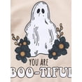 thumbnail image 6 of FEORJGP Little Baby Girls One-piece Rompers Sweatshirts 0 3M 6M 12M 18M Toddler Long Sleeve Jumpsuits Crew Neck Letters Ghost Print Bodysuits Crew Necl Fashion Casual Comfy Halloween Costume, 6 of 8