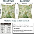 thumbnail image 5 of Vintage Floral Bird Pillow Covers 20x20 Inch Set of 2 Lime Green Brown Flowers Leaves Decorative Throw Pillows For Couch Chinoiserie Square Pillow Cases Home Decor For Sofa Bed Porch Room Outdoor, 5 of 6
