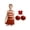 A Red, variant on Girls Kids Cheer Leader Uniform Shiny Cheerleading Dance Dress Outfits Party A Black 6