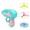 Blue-CQ88, variant on Interactive Cat Flying Propeller Toy with Launcher Colorful Flying Discs for Indoor Cats Training Tracking Play Pet Exercise Toy with LED Light
