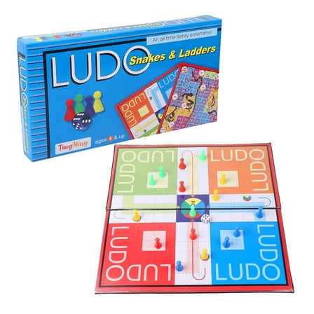 Ludo Snakes And Ladders Board Game (Multicolor, Medium),For-All Ages, All Ages