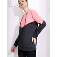 thumbnail image 5 of Gustave Women's Long Sleeve Color Block Hoodies Sweatshirt Casual Drawstring Pullover Hoodie Winter Fall Loose Patchwork Tops Tunic Shirts "Blue, 2XL", 5 of 8