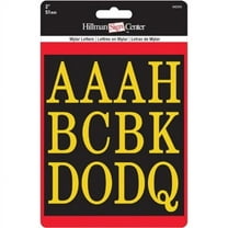 Hillman Fasteners 842268 2 in. Letter Set, Gold & Black - 52 Piece