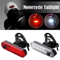 thumbnail image 2 of AutoNexis REDWHITE LED Bicycle Tail Light USB Rechargeable Bike Rear Light Warning, 2 of 7