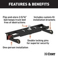 thumbnail image 2 of CURT 60680 Double Lock EZr Gooseneck Hitch, 2-5/16-In. Flip-Over Ball 30K, Select Chevrolet Silverado, GMC Sierra 2500, 3500 HD, 2 of 6