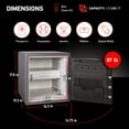 thumbnail image 6 of SentrySafe SFW123GDC Fire/Water Security Safe, Digital Combination with Secondary Key, 1.23 cu ft, Gun Metal Gray, 6 of 7