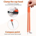 thumbnail image 4 of Compás de precisión para carpintero Shaofei grande diámetro ajustable color naranja, 4 of 5