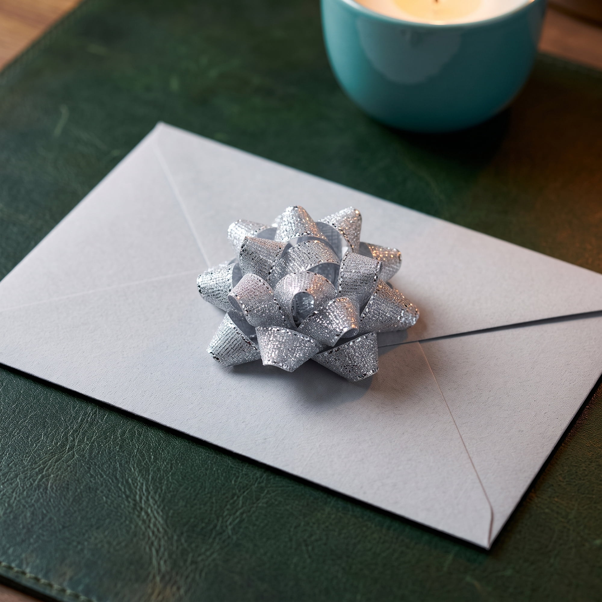Unique Bargains Multi-Layer Star Gift Bows for Holiday Gift Wrapping and Decoration Silver