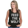 thumbnail image 3 of Feed The Wolf Sarcastic Hangry Gym Tank Top T Shirts Men Women Brisco Brands S, 3 of 6