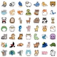 thumbnail image 4 of Pegatinas de animales de dibujos animados, 100 piezas de pegatinas de animales de dibujos animados, calcomanías de animales, pegatinas impermeables, rendimiento de primera categoría, 4 of 5