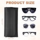 thumbnail image 2 of 2 Piezas de Fundas Suaves para Gafas, Funda de Cuero para Gafas de Sol, Bolsa Portátil para Gafas para Mujeres y Hombres (Negro), 2 of 7