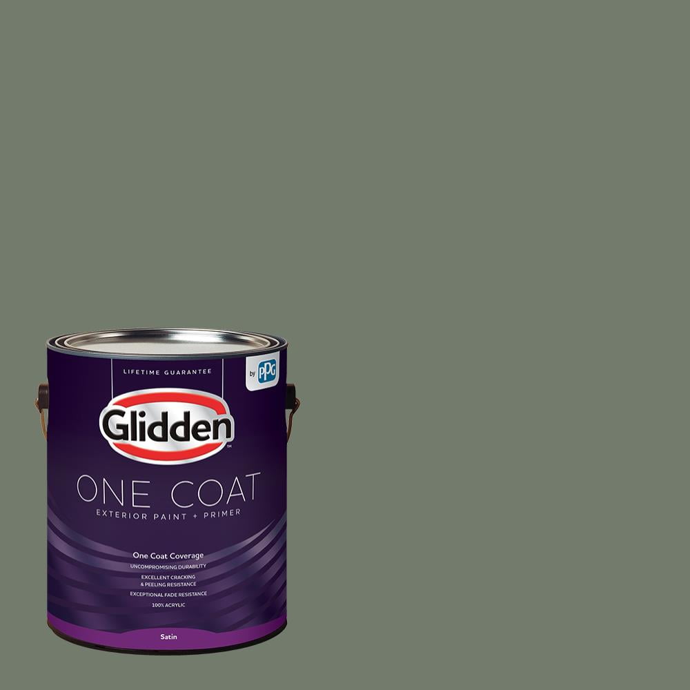 Thyme Green, Glidden One Coat, Exterior Paint and Primer