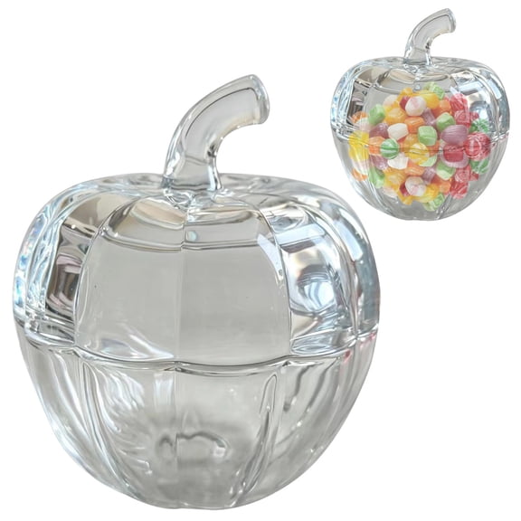 Pumpkin Serving Tray with Lid - Halloween Party Snacks Candy Holder - Creative Party Favors Candy Dish