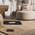 thumbnail image 6 of BoutiqueRugs Hoylake Bohemian Southwestern Colorful Area Rug - Tribal Diamond Boho Carpet for Living Room, Bedroom - Black, Charcoal, Gray - 5'3" x 7'9" (5x7), 6 of 11