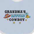 thumbnail image 4 of Inktastic Grandmas Little Cowboy with Cowboy Hat and Boots Boys Baby Bib, 4 of 4
