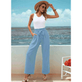 thumbnail image 4 of Women'S Wide Leg Lounge Pants Light Blue S, 4 of 7