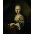 thumbnail image 2 of Arnold Boonen 20x23 Gold Ornate Framed and Double Matted Museum Art Print Titled - Portrait of a Woman (1690 - 1729), 2 of 4
