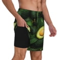 thumbnail image 3 of Haiem Fresh Avocados Men'S Quick-Dry Swim Trunks: Comfortable Beach Shorts With Mesh Lining And Pockets - Ideal For Swimming And Sunbathing X-Large, 3 of 9