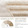 thumbnail image 4 of Kitchen Curtains Tier Curtains Linen Curtains Farmhouse Floral Taupe Kitchen Cafe Curtains 24 Inch Length Small Rustic Country Curtains Rod Pocket Kitchen Curtain Set 2 Panels Taupe on Beige, 4 of 6