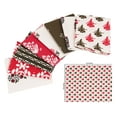 thumbnail image 5 of Soimoi 8 Pc Fat Quarter Bundle,BlockPrint 18"x 22"DIY Patchwork-100% CottonPre-Cut Quilting Fabric Pink & White, 5 of 7