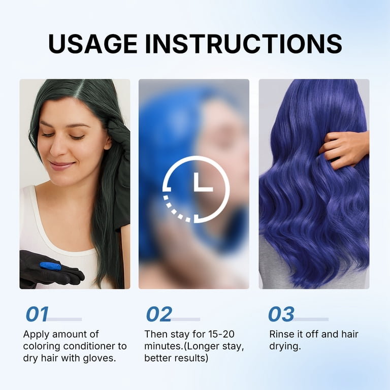 Karseell Blue Hair Color Depositing Mask, Deep Conditioner
