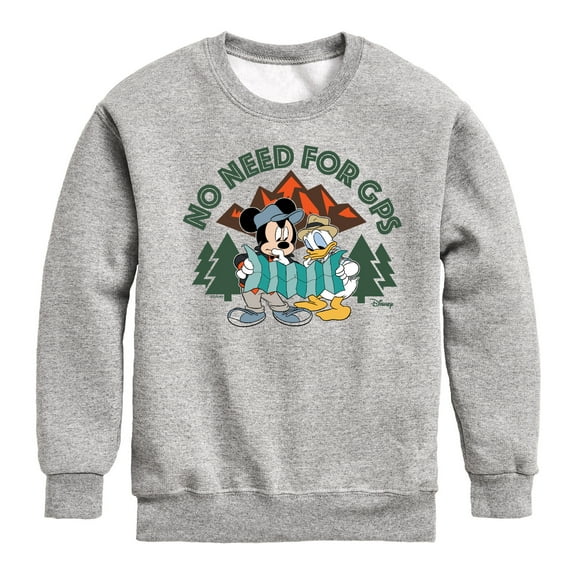 Disney - No Gps - Toddler & Youth Crewneck Fleece Sweatshirt