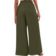 thumbnail image 6 of Fashion Casual Pants for Womens Elastic Waist Plus Size Casual Pants High Waist Adjustable Lace Loose Nine-point Pants, 6 of 8