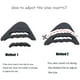thumbnail image 5 of VABNEER 2 Paar Schuhfüller Schuhpads Zehen Einlegesohlen Vorfuß/Zehen Einlegesohlen Schmerzlinderung Polster für zu große Schuhe (Schwarz & Fleischfarbig) Ormromra LN-2338, 5 of 6