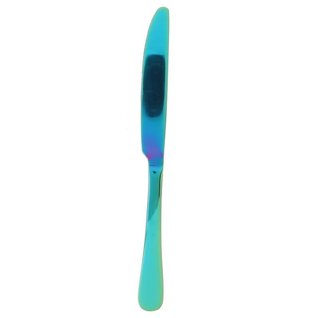 Cuchillo de acero inoxidable sin BPA, utensilio de cocina, vajilla para el hogar, restaurante, boda, colorido