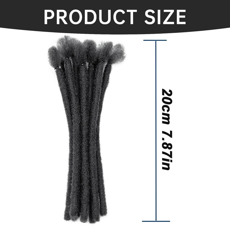 Blekii Pencil Size Human Hair Dreadlock Extensions 10pc- Full