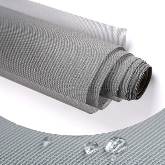 59*39.4in Window Screens Mesh Replacement, Durable Fiberglass Screen Mesh- Window Screen & Sliding Screen Door Repair for Patio and Windows, Gray