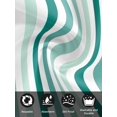 thumbnail image 7 of Green Stripe Cloth Napkins Set of 6 Reusable Dinner Napkins, Gradient Geometric White Vertical Striped Cocktail Napkin Washable Table Napkins for Wedding/Holiday Party/Baby Shower 20"x20", 7 of 7