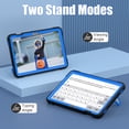 thumbnail image 4 of Dteck Case for Samsung Galaxy Tab S9 FE/Galaxy Tab S9 2023, Heavy Duty Childproof Silicone Shockproof Rugged Protective Case with Kickstand Pen Holder for Samsung Galaxy Tab S9 FE/S9/S8/S7,Black Blue, 4 of 9