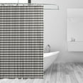 thumbnail image 2 of Disketp Houndstooth Black And White Stall Fabric Shower Curtain Liner Waterproof - 72" x 72", Lightweight Stall Size Shower Curtain Machine Washable - 60x72, 2 of 5