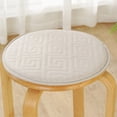 thumbnail image 1 of Nvzi Round Bar Stool Cushions,Non-Slip Seat Pad with Ties,Cotton Linen Stool Cover Breathable Chair Pad Cushion for Office Student Dining Chairs Beige Beige A 45x45cm(18x18inch), 1 of 5