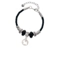thumbnail image 2 of Delight Jewelry Silvertone Scottie Dog Silhouette Granddaughter Celtic Knot Leather Bead Bracelet, 7"+2" Extender, 2 of 4